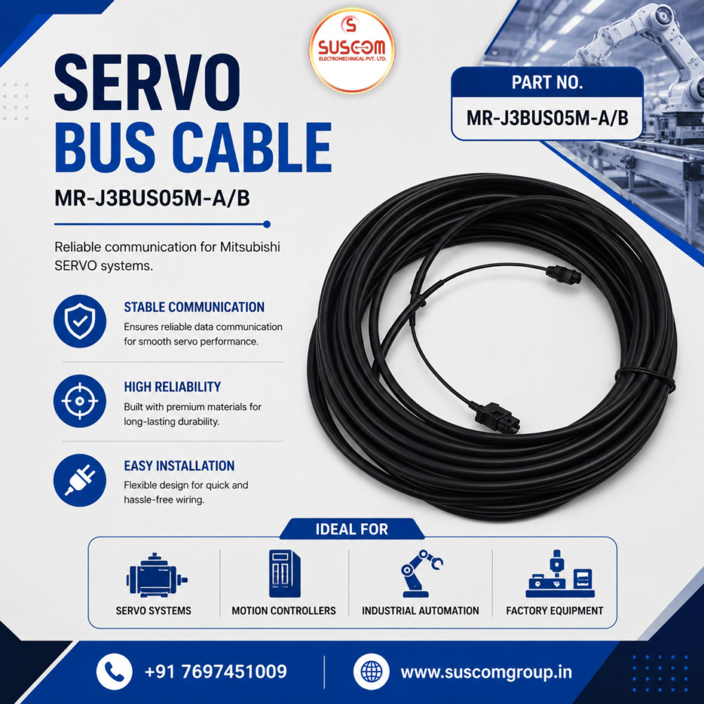 MR-J3BUS05M-A/B Communication Cable for Mitsubishi Servo System Industrial Automation Flyer
