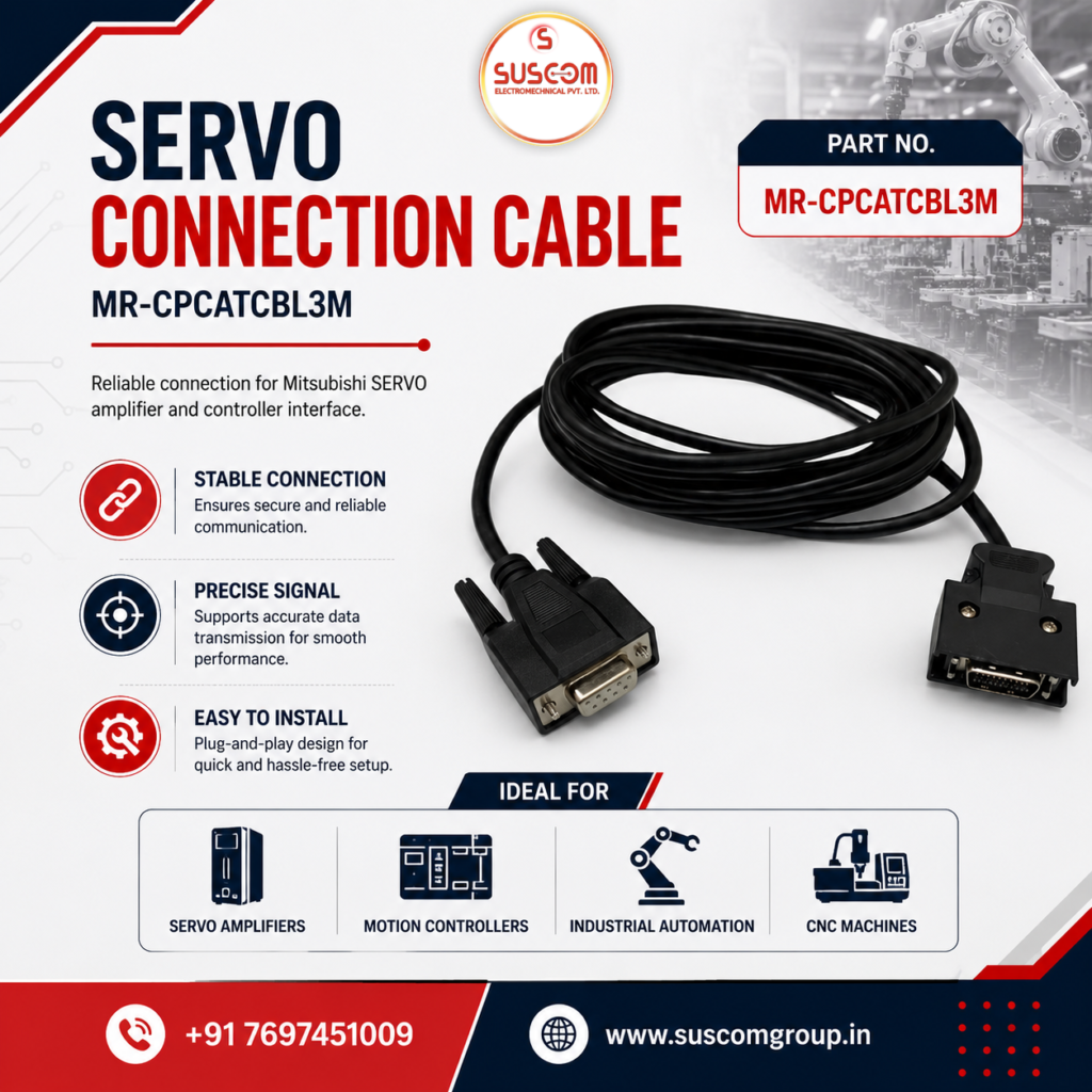 MR-CPCATCBL3M Programming Cable for Mitsubishi Servo System Industrial Automation Flyer